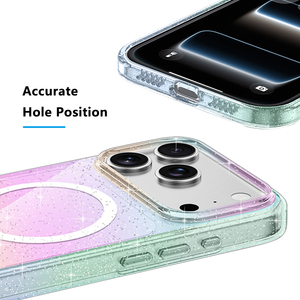 เคสกันเหลืองแบบไล่สีประกายวิบวับ สำหรับ iPhone17 18 Pro  รับทำโลโก้ ขายส่งจำนวนมาก - Product Image 5