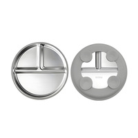 Nouvel arrivage : Ensemble d'alimentation pour bébé en silicone de qualité alimentaire, anti-fuite, écologique, durable, compatible lave-vaisselle, vente en gros disponible