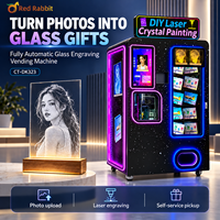 Mesin Pencetak Foto Kristal 3D Instan 320DK dengan Laser dan Stasiun Penjual Otomatis