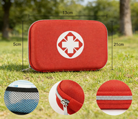 Trousse de premiers soins en EVA rigide, sac médical d'urgence portable et étanche avec fournitures complètes pour la maison et l'extérieur