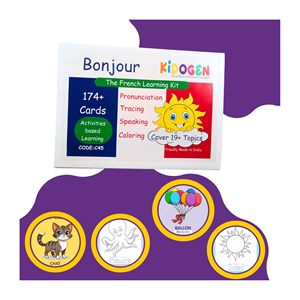 Kit de aprendizaje de francés con tarjetas flash para niños, tarjetas de alfabeto y vocabulario en francés para niños, tarjetas educativas preescolares. - Product Image 5