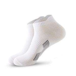Chaussettes de sport pour la course à pied, chaussettes bateau <span class=keywords><strong>anti</strong></span>-friction en coton, absorbant la transpiration du talon - Product Image 3