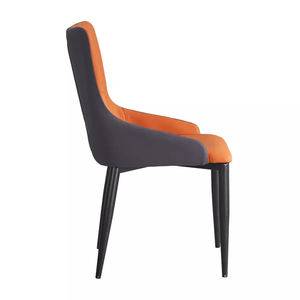 Chaise de salle à manger moderne en faux cuir de luxe durable et léger de haute qualité au design nordique - Product Image 5