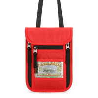 Dompet Organizer leher Travel kustom tempat RFID memblokir paspor kantong leher perjalanan untuk pria dan wanita untuk menjaga dokumen aman