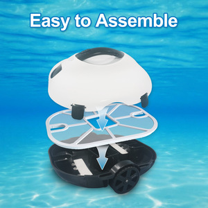 Limpiador robótico inalámbrico para piscinas con dos métodos ajustables de planificación de ruta para limpieza, disponible en stock en la UE y EE. UU. - Product Image 4