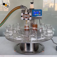 Machine de remplissage rotative automatique pour liquides et pâtes, type disque, 5-2000G, pour pots, bouteilles et tubes de miel