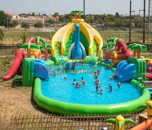 बड़े cubiertas hinchables गुंबदों बाड़ों पारदर्शी प्लास्टिक इग्लू तम्बू inflatable स्विमिंग पूल कवर - Product Image 3