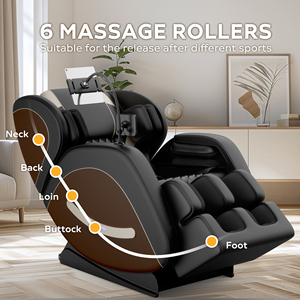 3D Chair <b>Zero</b> <b>Gravity</b> Air Shiatsu <b>Recliner</b> Faux Leather Home Office Wellness 608-A1 <b>Zero</b> <b>Gravity</b> Chair // Mass - Product Image 5
