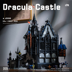 Bloques de Construcción de Castillo de Terror de Halloween con Vampiro Drácula en Ángulo Pequeño JD099, Más de 800 Piezas, Kit de Modelo de Plástico, Edades 10+ - Product Image 4