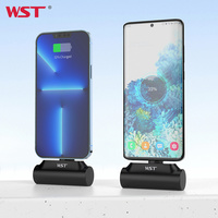 WST Power Bank Extérieur Portable Mini 5000 mAh avec Logo et Prise Intégrée