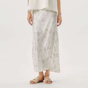 Séchage rapide dernière conception moulante longue <span class=keywords><strong>jupe</strong></span> florale personnalisée plage <span class=keywords><strong>tulle</strong></span> Satin grande taille femmes dames Maxi jupes longues - Product Image 2