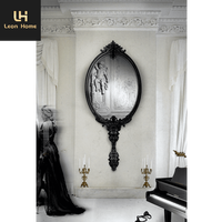 Miroir mural décoratif de style européen, grande taille, haut de gamme, pour salon, galerie, hôtel