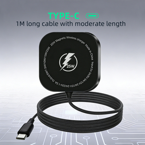แผ่นชาร์จไร้<span class=keywords><strong>สา</strong></span>ยแม่เหล็กแบบเร็วรุ่นใหม่ 25w พร้อมสายชาร์จ Type <span class=keywords><strong>C</strong></span> กำลังไฟ 25 วัตต์ - Product Image 4