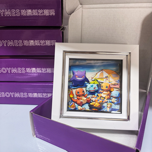 YQ Wholesale – <span class=keywords><strong>Carte</strong></span> photo 3D gravée et imprimée, origine pop Pokemoned, jeu de société Fan Art, cadeau Pokemoned Funism personnalisable - Product Image 3
