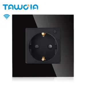 TAWOIA Smart Outlet 16A Smart Home Plug WIFI Voice Control with Google Assistant Tuya EU Standard
