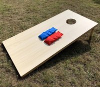 Planche de jeu Cornhole en toile personnalisable (couleur et taille) pour compétition scolaire en extérieur avec logo sur mesure