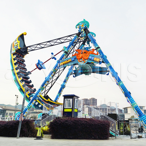 Manège à Bateaux Balançants sur le Thème des Pirates pour Parc d'Attractions, Manège de Foire, Manège de Carnaval, <span class=keywords><strong>Bateau</strong></span> <span class=keywords><strong>Pirate</strong></span> pour Enfants et Adultes à Vendre - Product Image 4