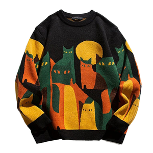 Mens Phụ Nữ Chống Nhăn Kéo Dệt Kim Áo Len Áo Áo Thun Giáng Sinh Mùa Đông Jumper Đan Lông Cừu - Product Image 4