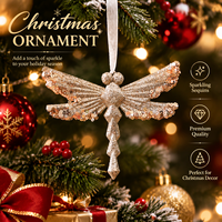 Großhandel Maßgefertigte Sublimations-Weihnachtsanhänger Glitzer Bruchsichere Luxus-Sternförmige Hängende Dekoration für Zuhause