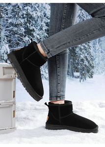 <span class=keywords><strong>Chen</strong></span> Ma女性用屋外防水サーマルショートアンクル & ブーティ冬ブーツ快適スエードぬいぐるみゴムミッドソールソフト居心地 - Product Image 5