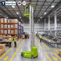Mât élévateur mobile à livraison rapide, 9 m, charge 150 kg, capacité de montée de 20 %, prix compétitif