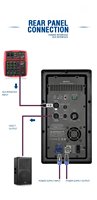 Panneau Arrière de Module Amplificateur Numérique à Performance Professionnelle pour Enceinte Active et Caisson de Basses, avec Coque Métallique