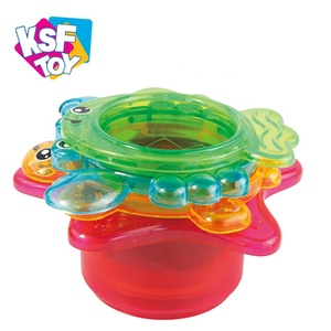 Venta al por mayor educativos plástico mar juguete de baño del bebé de tazas con agujeros - Product Image 2