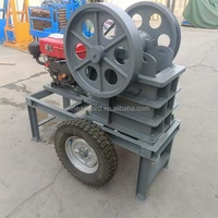Concasseur à mâchoires mini portable à prix d'usine, vente chaude, 1-3t/h, calcaire, sable, granit, quartz, or, minerai, pierre, roche