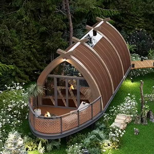Casa Cápsula Espacial Prefabricada de Lujo 2026, Diseño en Arco, Casa Móvil Pequeña, Cabaña Modular de Acero para <span class=keywords><strong>Hotel</strong></span> o Resort en el Bosque - Product Image 3
