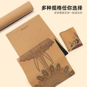 Tapete de Yoga de Corcho y Caucho Natural de Alta Calidad, Ecológico, con Logotipo Personalizado con Láser, Impresión a Color, Antideslizante, 3 cm de Grosor, Marca Organic Gym - Product Image 4