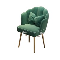 Fauteuil à bascule de luxe léger et durable en acier au design moderne pour la maison, la salle de maquillage, la chambre à coucher, le salon de manucure