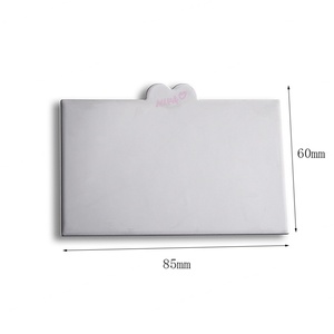 Unbreakable Thin Light Custom Logo Giveaways Promotion Pocket <b>Mirror</b> With PU Pouch - Product Image 5