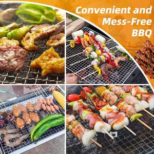 Upgraded Bestseller Large Size <strong>Disposable</strong> <strong>BBQ</strong> Grill Mesh Multi Sizes Universal Fit Food Grade Picnic <strong>BBQ</strong> - Product Image 2