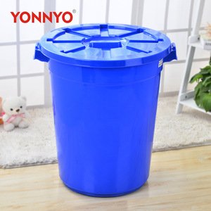 <b>Large</b> plastic water buckets with thickened <b>rollers</b>, thickened water buckets, hallway plastic trash cans, Yongyao trash can - Product Image 1