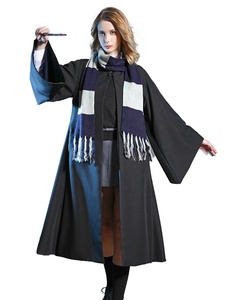 Costume da Cosplay della Casa Ravenclaw di <span class=keywords><strong>Harry</strong></span> <span class=keywords><strong>Potter</strong></span>, Mantello Lungo da Mago con Cravatta per Eventi e Carnevale - Product Image 3