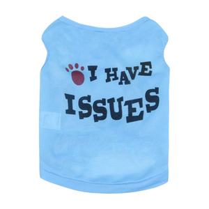 Evcil hayvanlar için yüksek kaliteli yaz Polyester t-şört kediler ve köpekler için mektup aşk baskı ile avrupa amerikan tarzı köpek giysileri - Product Image 1