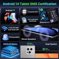 En stock, tablette Android 5.0 avec écran tactile HD IPS de 10,1 pouces, processeur MTK Octa-core 4G