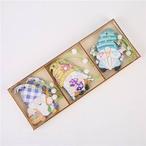 Boîte décorative en bois en forme de lapin de Pâques 24x9x1,5cm, décoration intérieure artisanale pour le printemps - Product Image 4