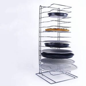 Estantes de Acero Inoxidable para Bandejas de Pizza y Cajas de Masa, de 8/14 Ranuras, para Montaje en Pared, para Uso Comercial en Restaurantes - Product Image 5