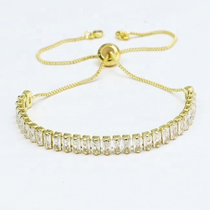 Bijoux de mode, bracelets ajustables en or 18 carats, zircone cubique géométrique, diamants multiformes, bracelets tennis pour femmes - Product Image 6