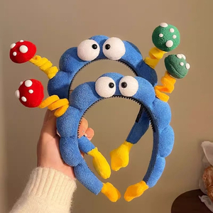 Diademas de mujer de diseño de nicho, populares y de gran venta en 2026, con dibujos animados lindos y color azul, sencillas y a la moda, joyería al por mayor - Product Image 3