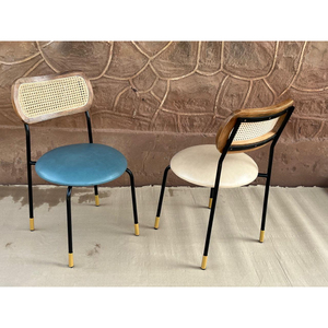 New Product Commercial Metal Furniture Dining <b>Chair</b> Leather Cushion <b>Stackable</b> Dining <b>Chair</b>. - Product Image 2