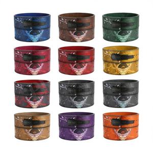 Hebilla de Acero Personalizada de Diseño Único, Cuero Genuino, Soporte Lumbar Ajustable, Transpirable y Resistente, Compresión para Entrenamiento - Product Image 1