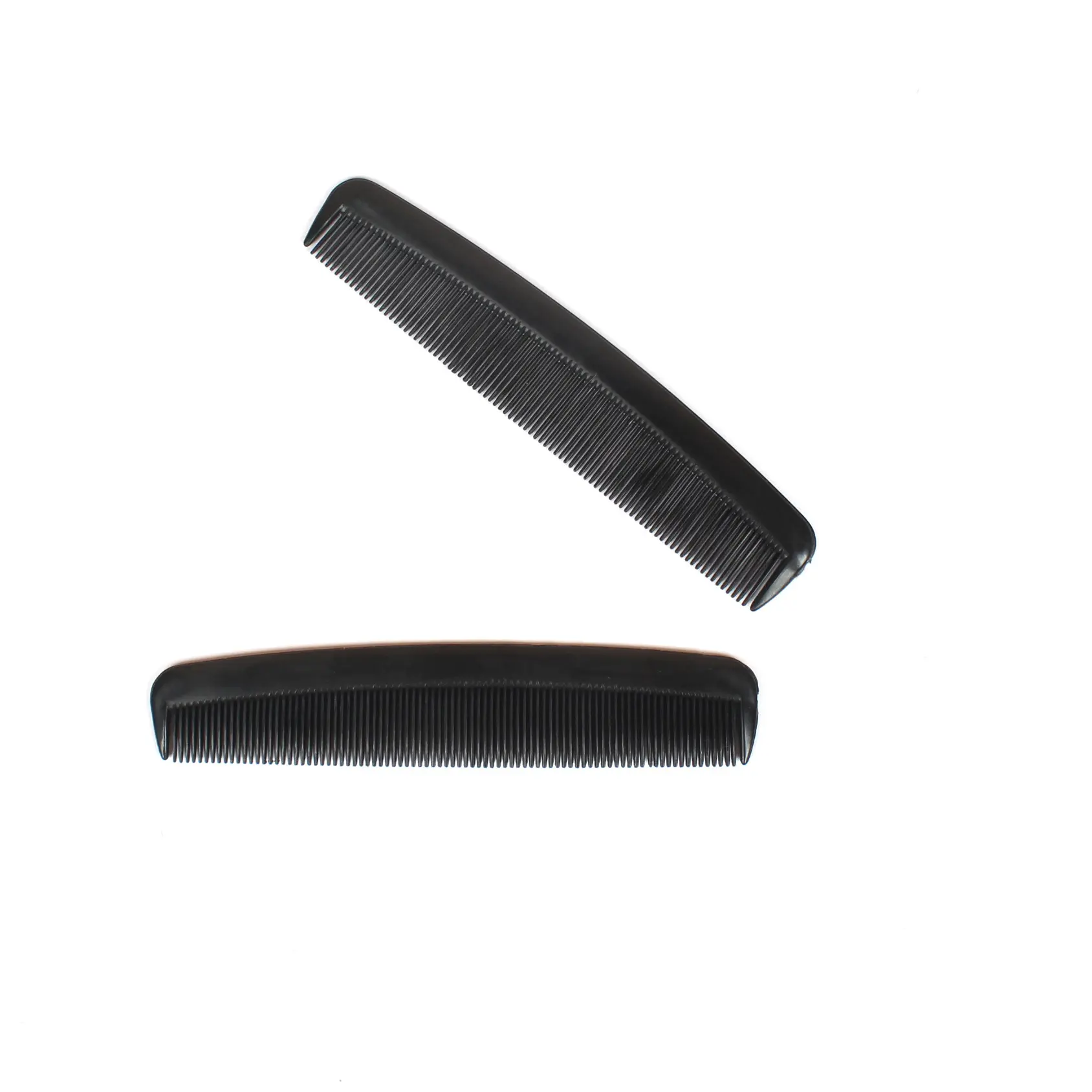 MU Plastique petit peigne noir à dents fines peigne de coiffure