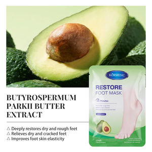 มาส์กเท้าบำรุงผิวขาวใสสูตรอโวคาโดและน้ำนมมะพร้าว ปราศจากพาราเบน ยี่ห้อ KORMESIC สำหรับขายส่งและรับผลิตแบรนด์ส่วนตัว - Product Image 2