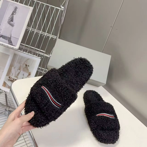Pantofole Invernali da Donna con Piattaforma, <span class=keywords><strong>Ciabatte</strong></span> Morbide e Calde con Ricami, Multicolore, per Interni - Product Image 2