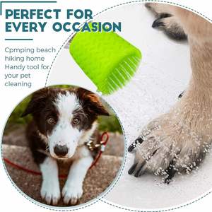 Portable Simple Outdoor Silicone UV Printing Pet <b>Bath</b> Spray Head Adjustable Water Flow Flexible Design for <b>Dogs</b> Cats Promotional - Product Image 3