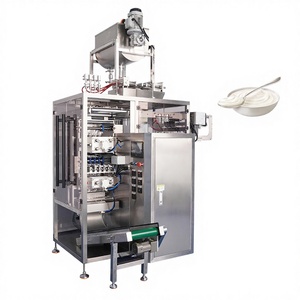 Máquina Empacadora Vertical Automática de 4 Carriles y 4 Selladores Laterales para Envoltura de Líquidos en Film, Llenado y Sellado de Sobres de Miel - Product Image 1