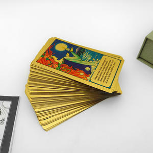 Tomy — cartes de Tarot en feuille d'or, boîte de vente en gros de cartes <span class=keywords><strong>Oracle</strong></span> avec livre guide, impression personnalisée, nouvelle collection - Product Image 6
