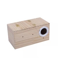 Nid de reproduction pour perroquets en bois de pin, motif tigre, pour perruches, incubateur vertical chauffant pour l'hiver